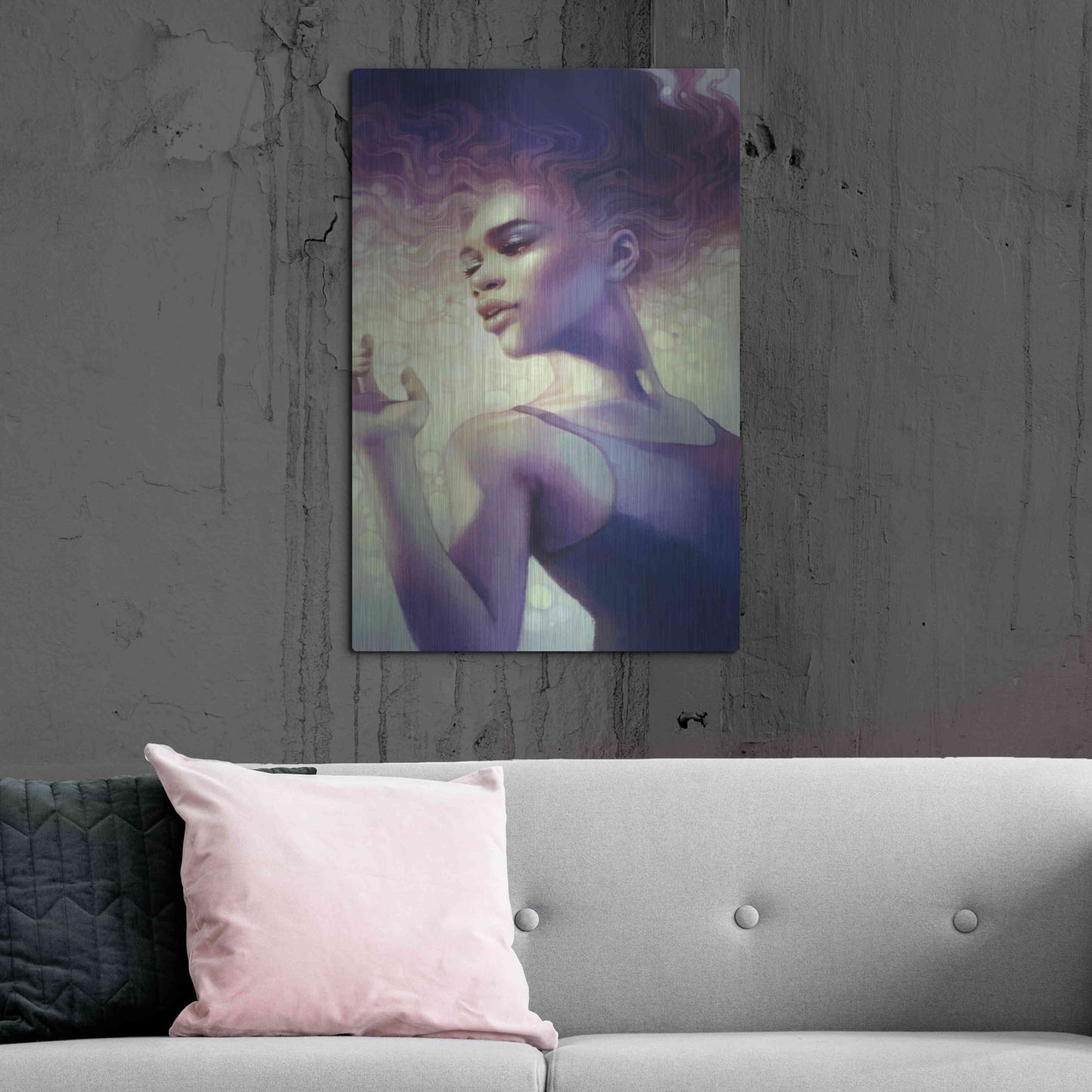 Luxe Metal Art 'Bead' by Anna Dittman, Metal Wall Art,24x36