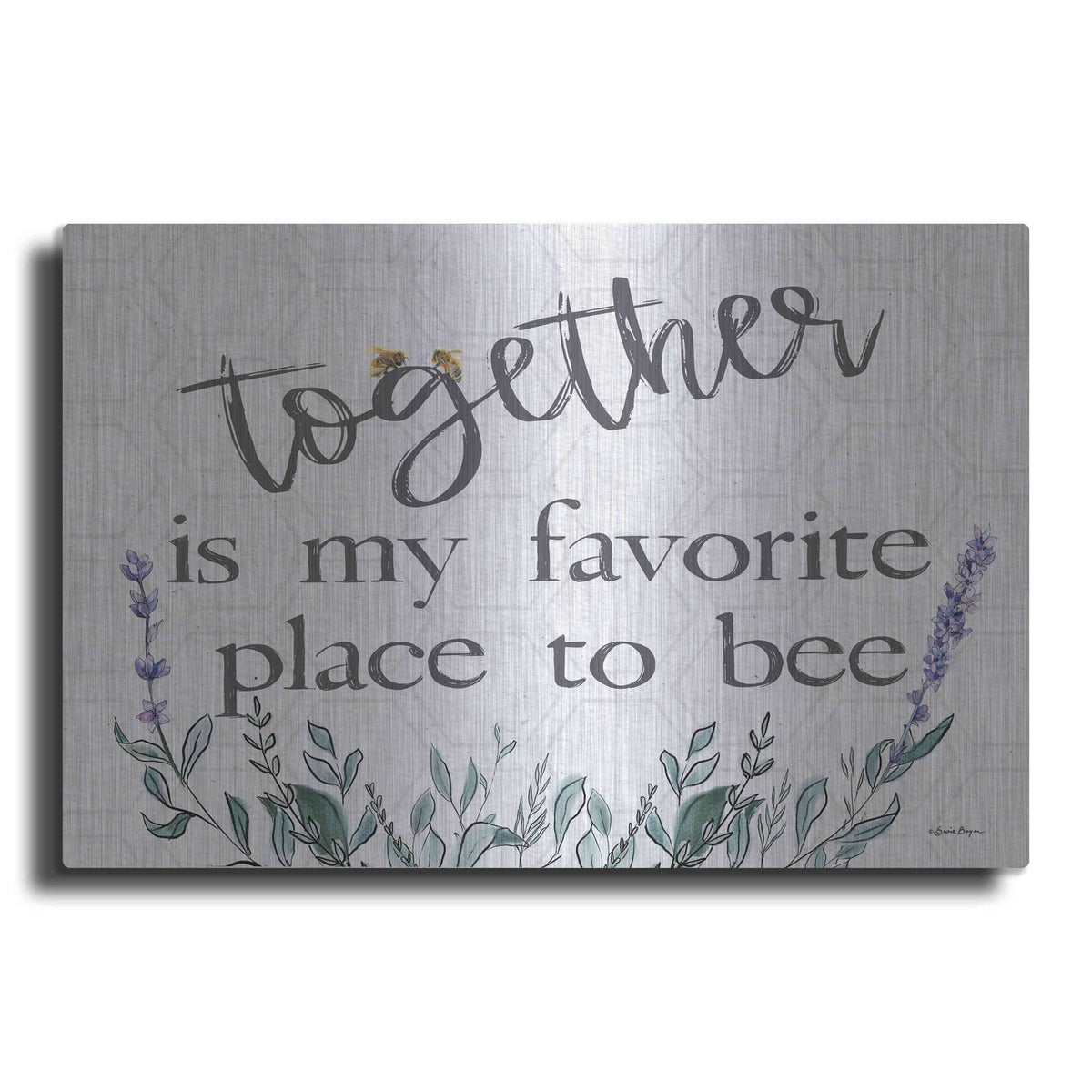 'Together Is My Favorite Place' by Susie Boyer – Metal Wall Art