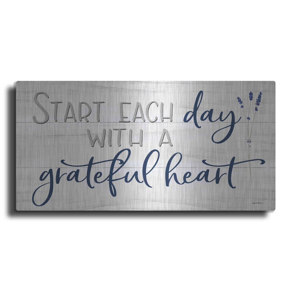 'Grateful Heart' by Susie Boyer – Metal Wall Art