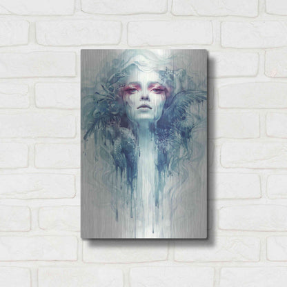 Luxe Metal Art 'Oil' by Anna Dittman, Metal Wall Art,12x16