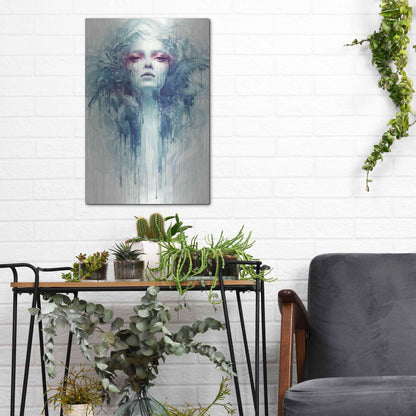 Luxe Metal Art 'Oil' by Anna Dittman, Metal Wall Art,12x16
