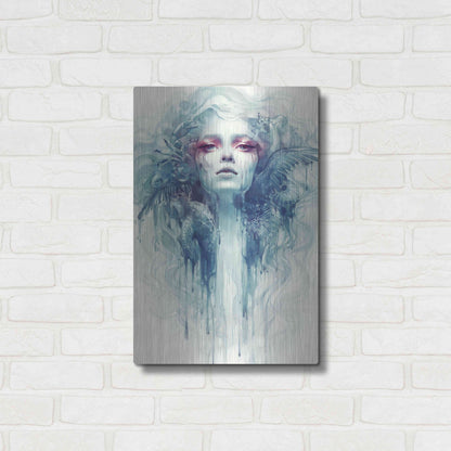 Luxe Metal Art 'Oil' by Anna Dittman, Metal Wall Art,16x24
