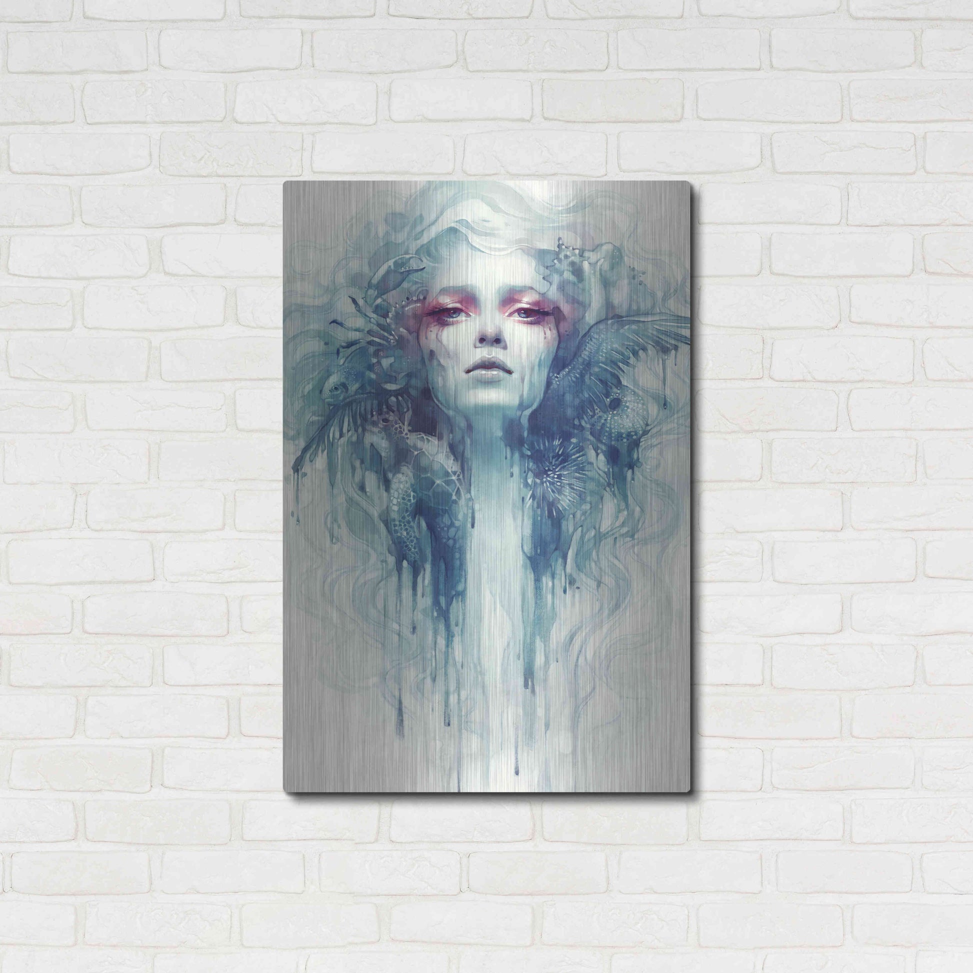 Luxe Metal Art 'Oil' by Anna Dittman, Metal Wall Art,24x36