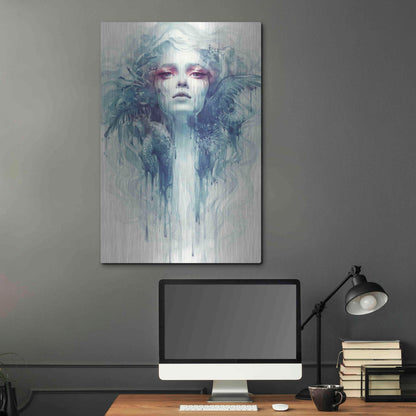 Luxe Metal Art 'Oil' by Anna Dittman, Metal Wall Art,24x36