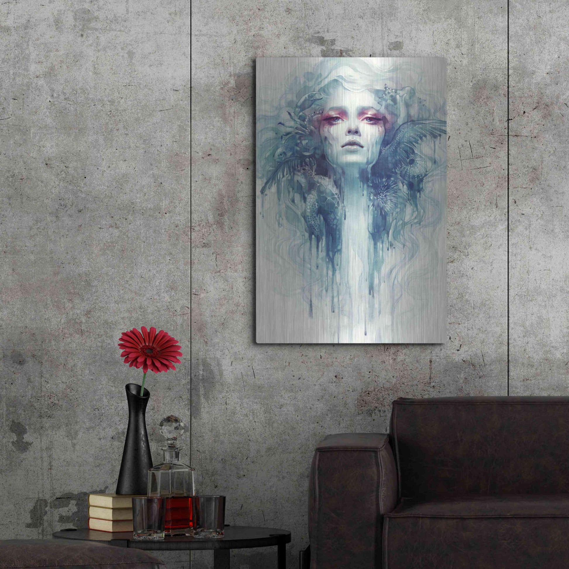 Luxe Metal Art 'Oil' by Anna Dittman, Metal Wall Art,24x36