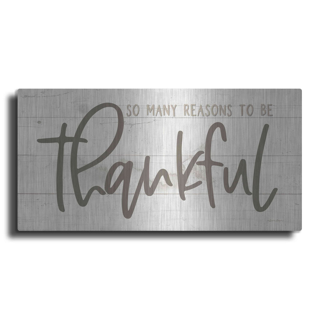 'So Many Reasons To Be Thankful' by Susie Boyer – Metal Wall Art