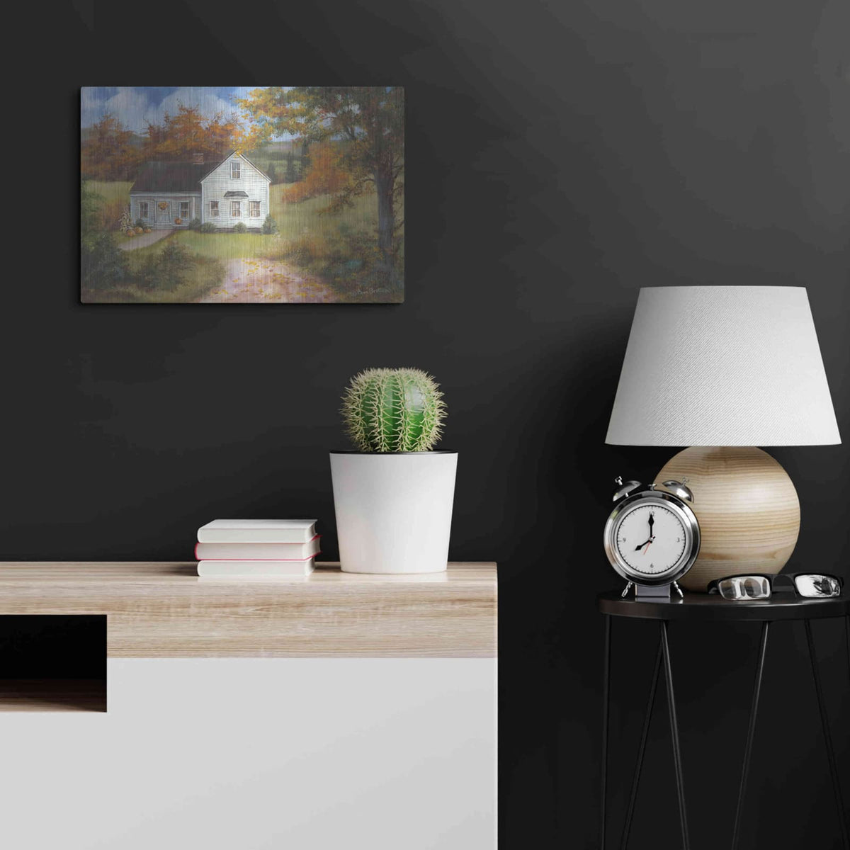 'Fall In The Country' by Pam Britton – Metal Wall Art, 24x16 room view