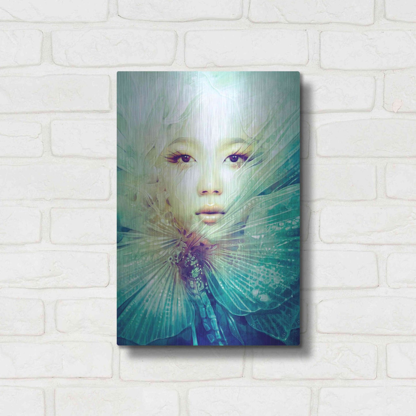 Luxe Metal Art 'Locust' by Anna Dittman, Metal Wall Art,12x16