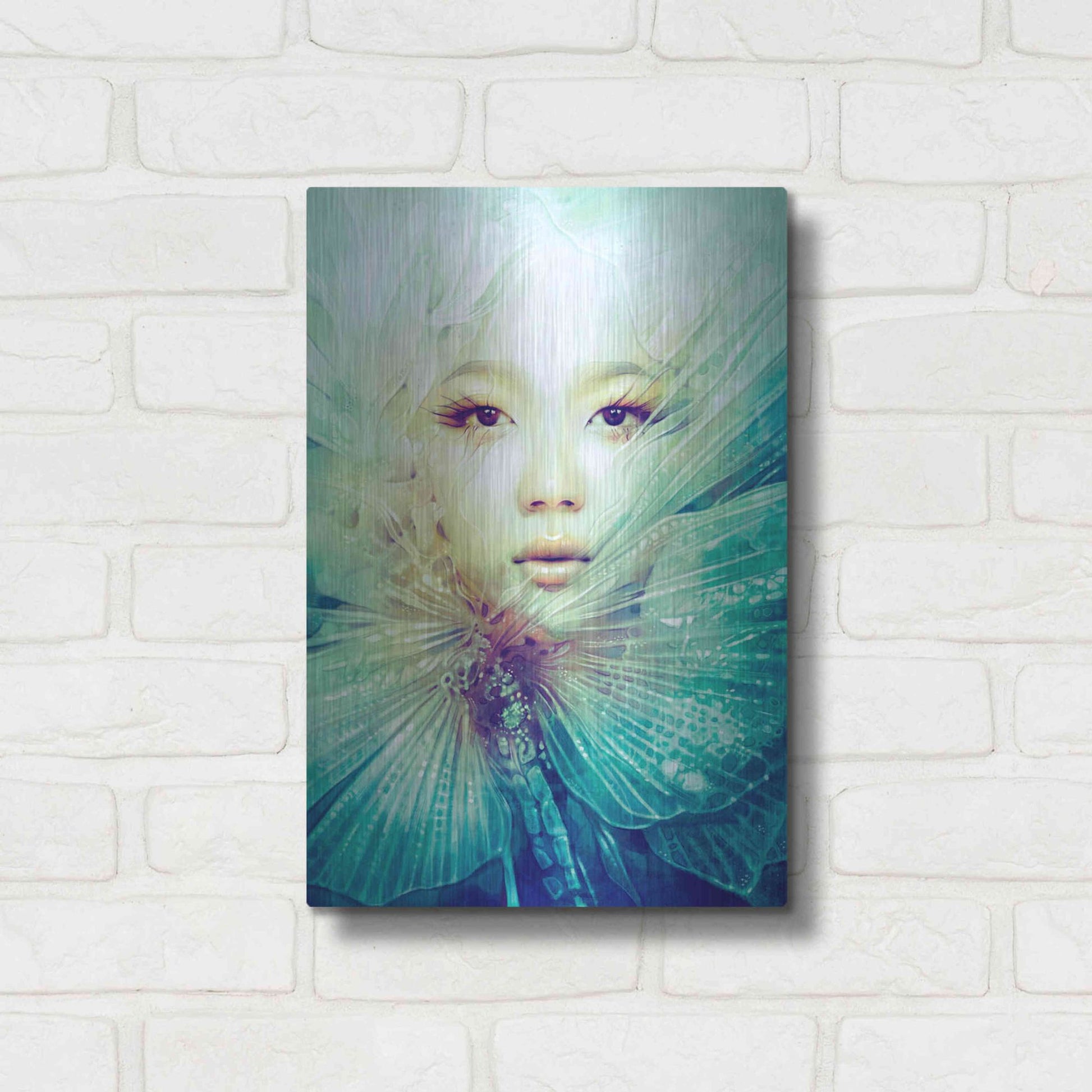 Luxe Metal Art 'Locust' by Anna Dittman, Metal Wall Art,12x16