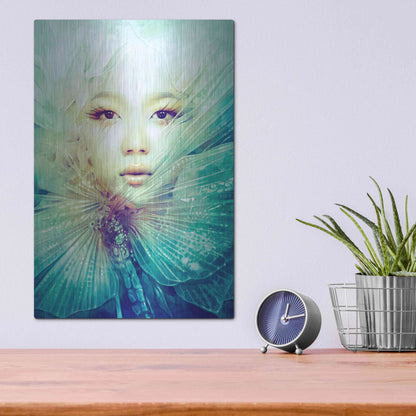 Luxe Metal Art 'Locust' by Anna Dittman, Metal Wall Art,12x16