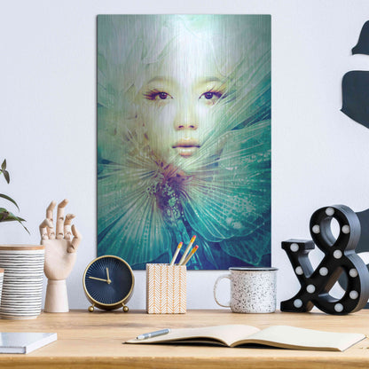 Luxe Metal Art 'Locust' by Anna Dittman, Metal Wall Art,12x16