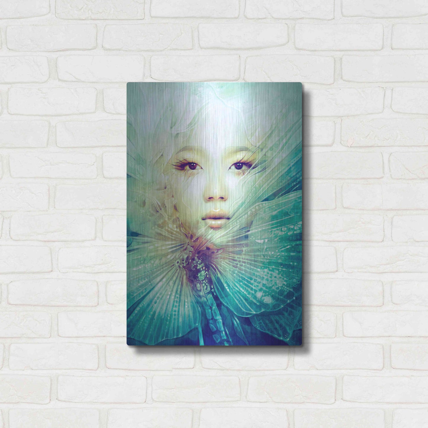 Luxe Metal Art 'Locust' by Anna Dittman, Metal Wall Art,16x24