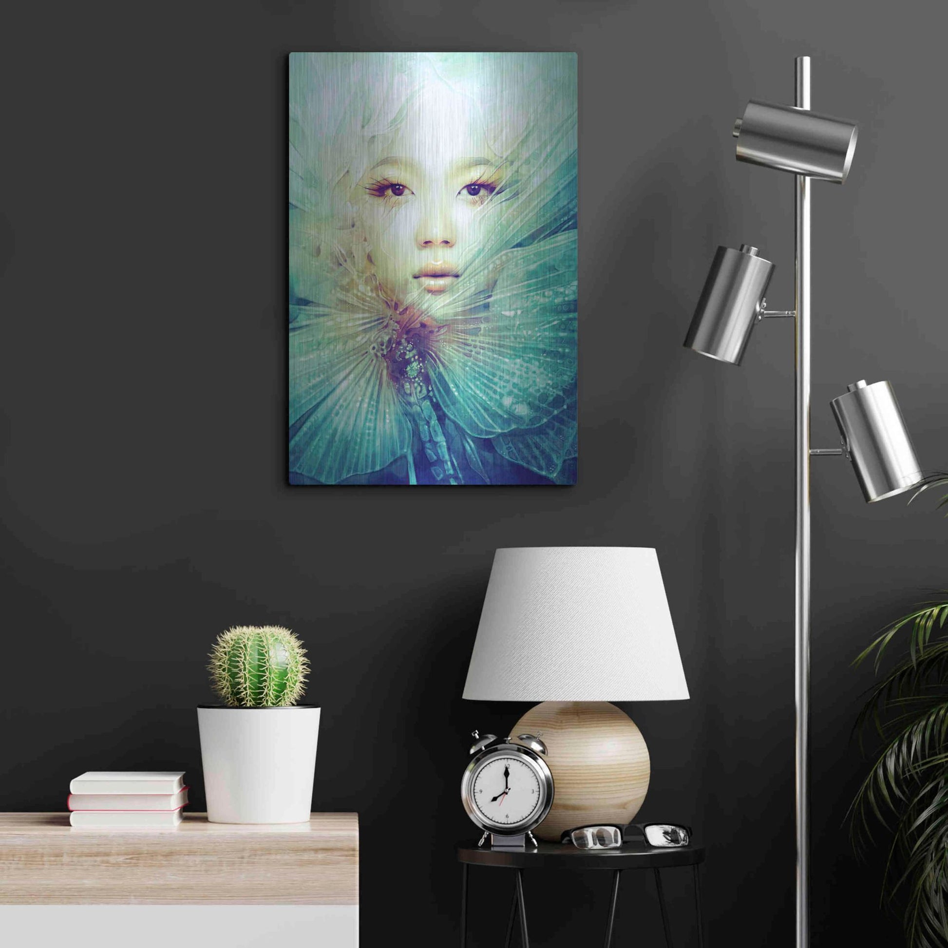 Luxe Metal Art 'Locust' by Anna Dittman, Metal Wall Art,16x24