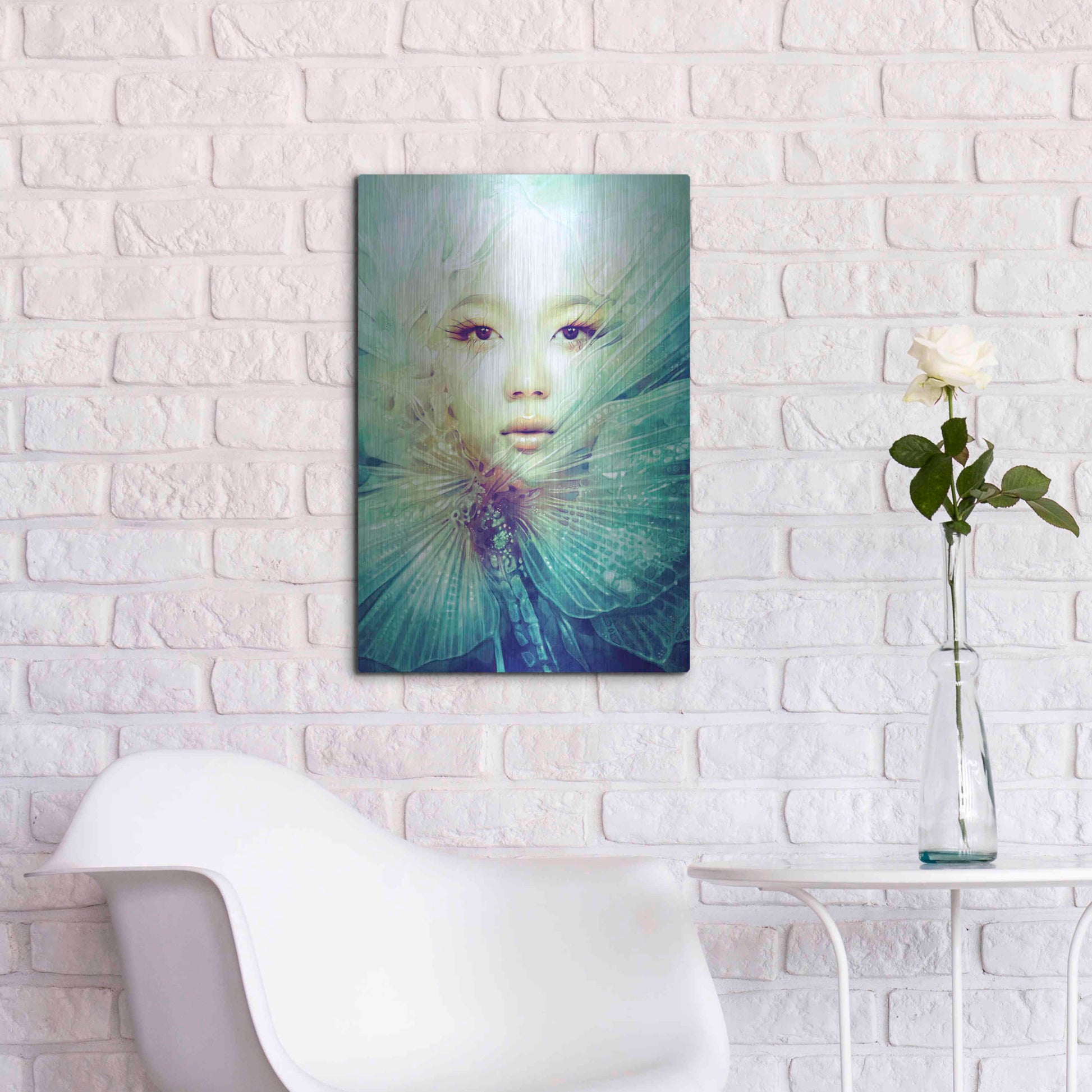 Luxe Metal Art 'Locust' by Anna Dittman, Metal Wall Art,16x24