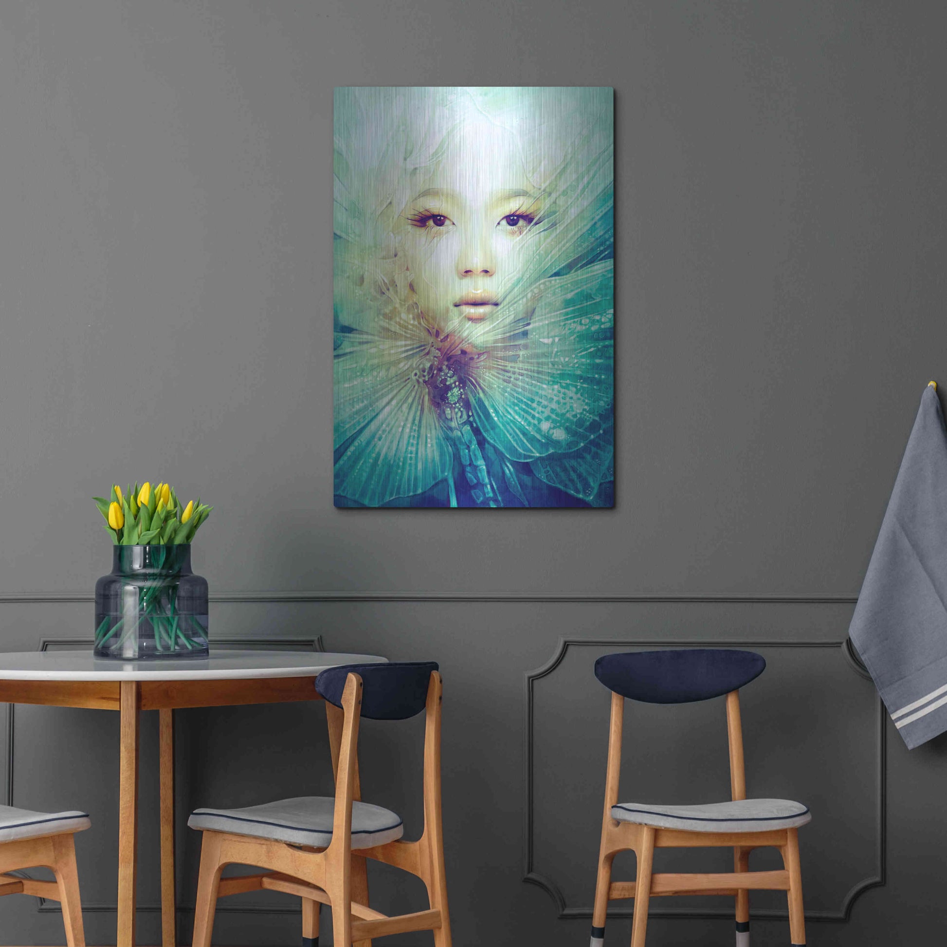 Luxe Metal Art 'Locust' by Anna Dittman, Metal Wall Art,24x36