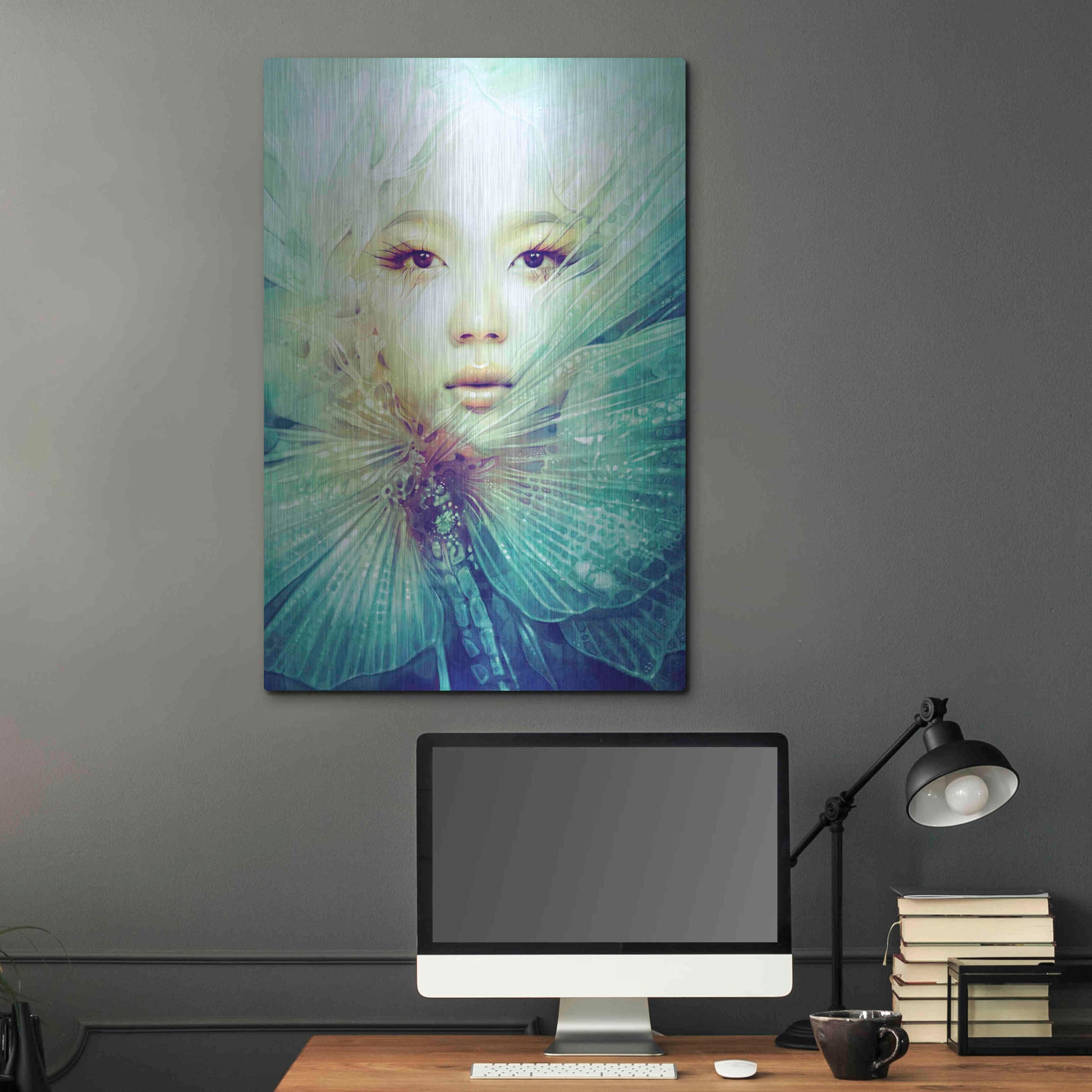 Luxe Metal Art 'Locust' by Anna Dittman, Metal Wall Art,24x36
