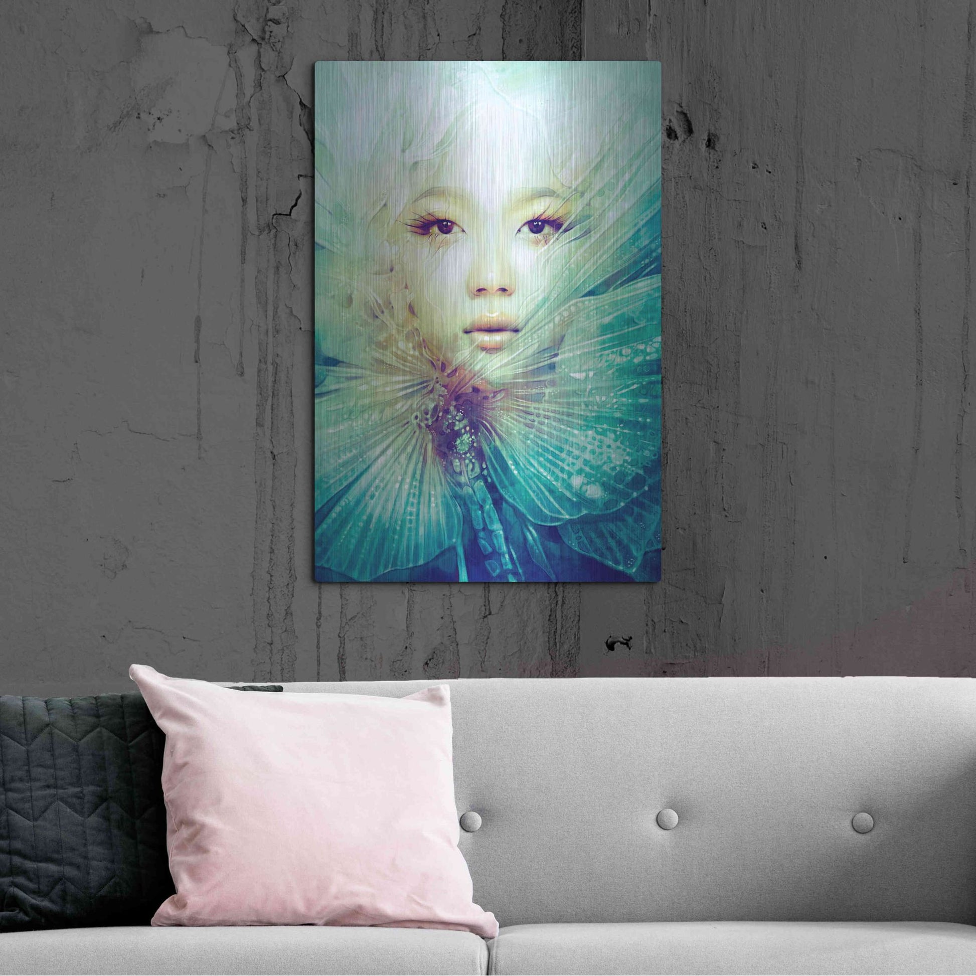 Luxe Metal Art 'Locust' by Anna Dittman, Metal Wall Art,24x36