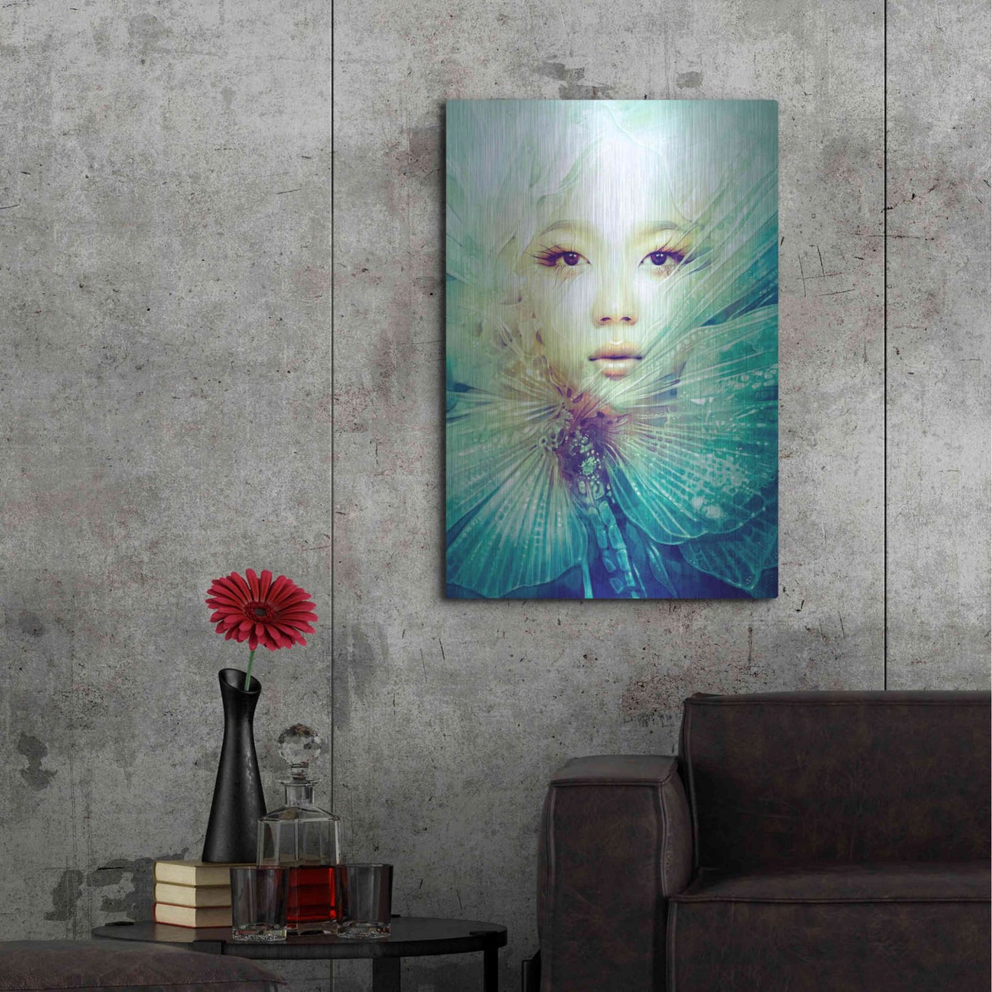 Luxe Metal Art 'Locust' by Anna Dittman, Metal Wall Art,24x36