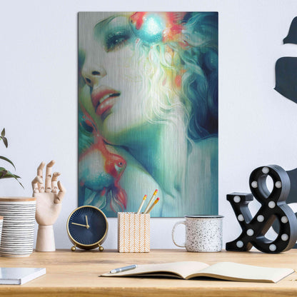 Luxe Metal Art 'Scale' by Anna Dittman, Metal Wall Art,12x16
