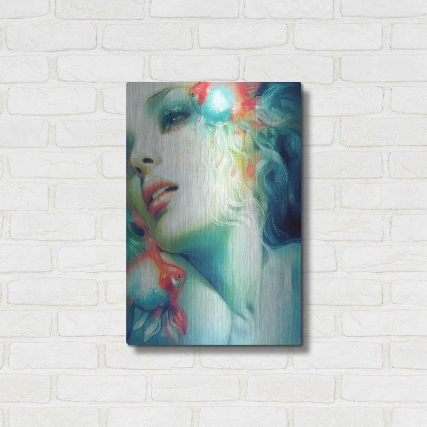 Luxe Metal Art 'Scale' by Anna Dittman, Metal Wall Art,16x24