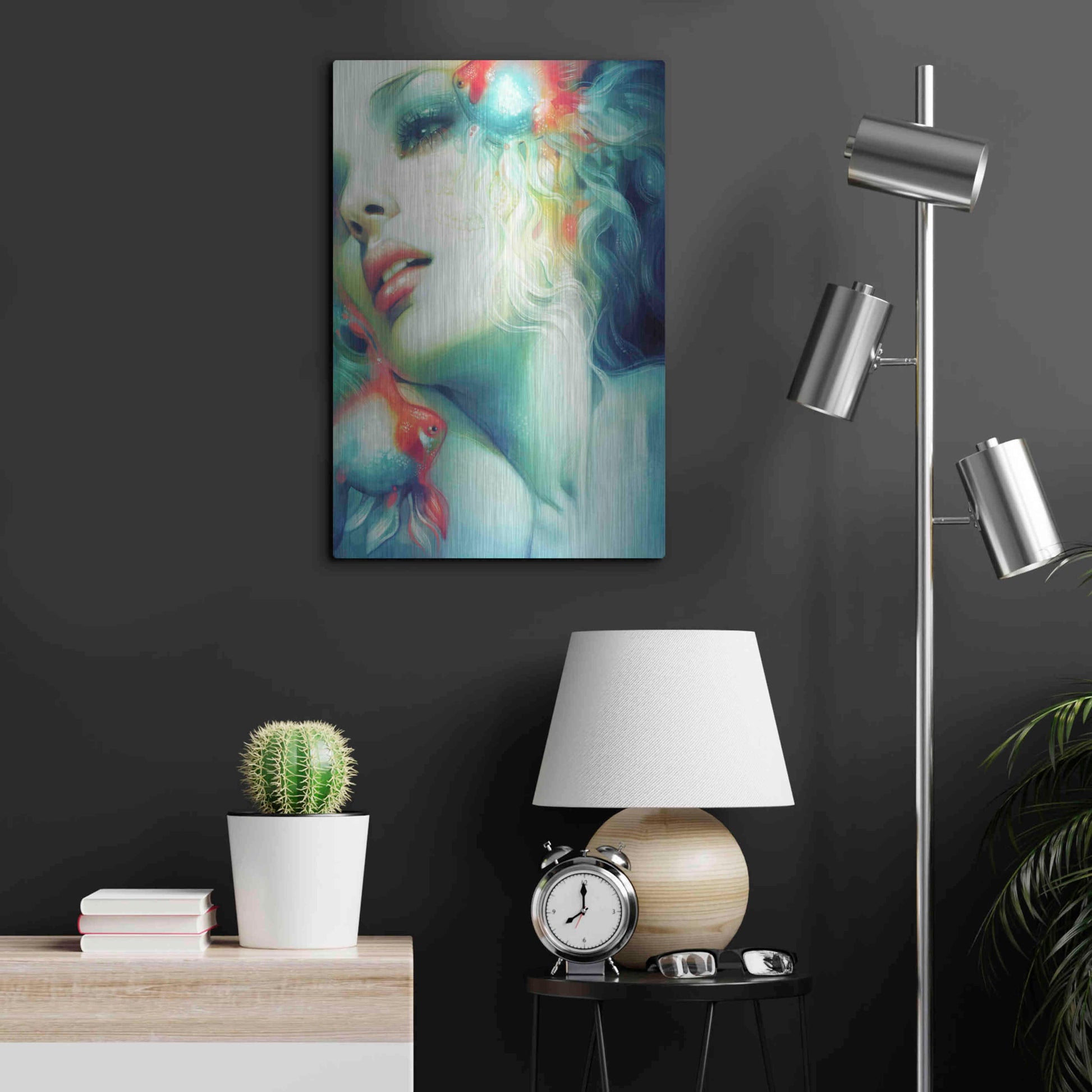 Luxe Metal Art 'Scale' by Anna Dittman, Metal Wall Art,16x24