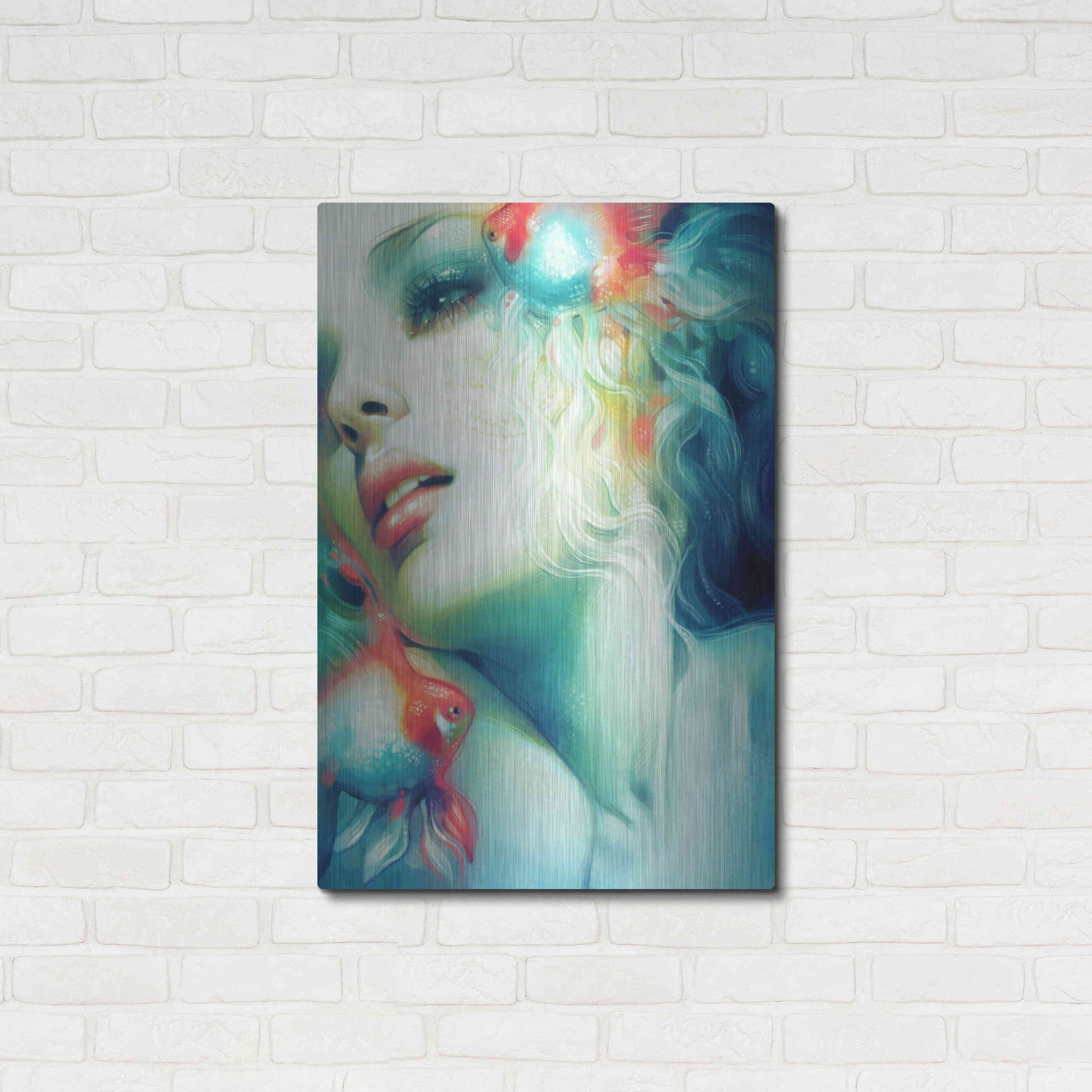Luxe Metal Art 'Scale' by Anna Dittman, Metal Wall Art,24x36