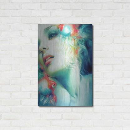 Luxe Metal Art 'Scale' by Anna Dittman, Metal Wall Art,24x36