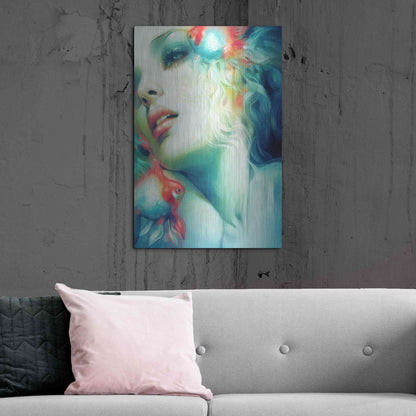 Luxe Metal Art 'Scale' by Anna Dittman, Metal Wall Art,24x36