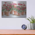 'Potted Geranium Mix I' by Cindy Jacobs – Metal Wall Art, 16x12 room view