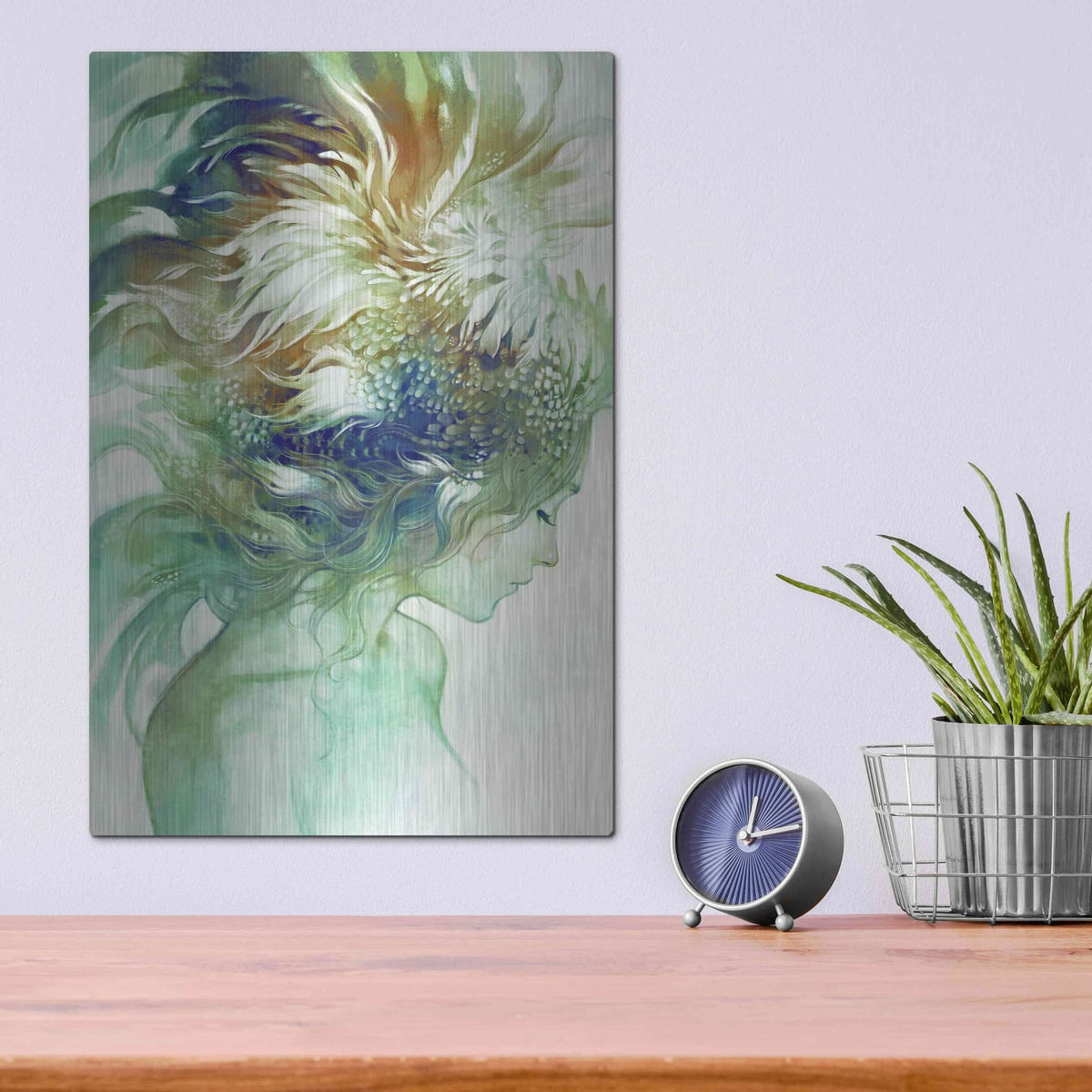 'Comb' by Anna Dittman – Metal Wall Art, 12x16 room view