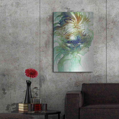 Luxe Metal Art 'Comb' by Anna Dittman, Metal Wall Art,24x36