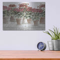 'Potted Geranium Mix III' by Cindy Jacobs – Metal Wall Art, 16x12 room view