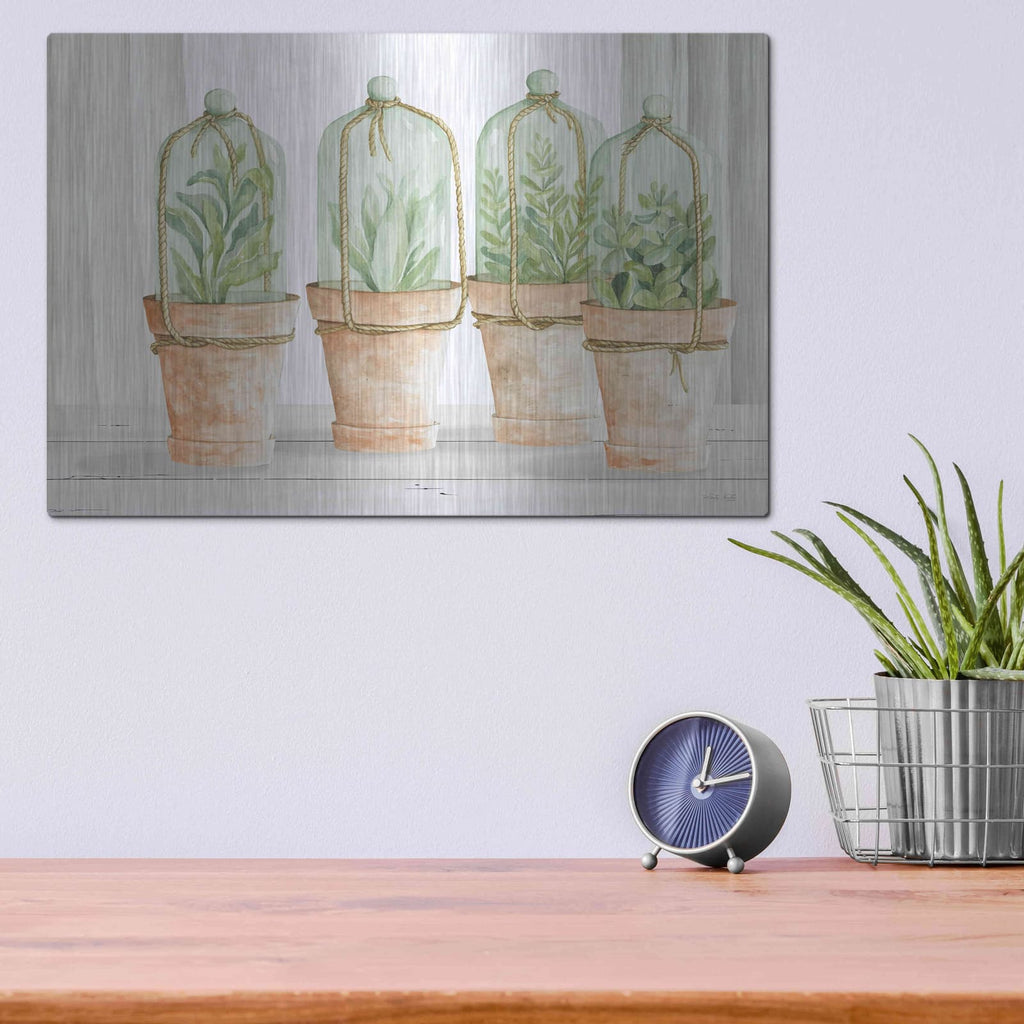 'Herb Collection' by Cindy Jacobs – Metal Wall Art, 16x12 room view
