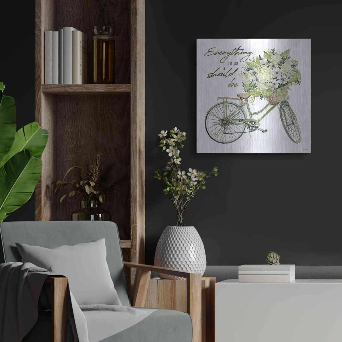 'As It Should Be' by Cindy Jacobs – Metal Wall Art, 24x24 room view