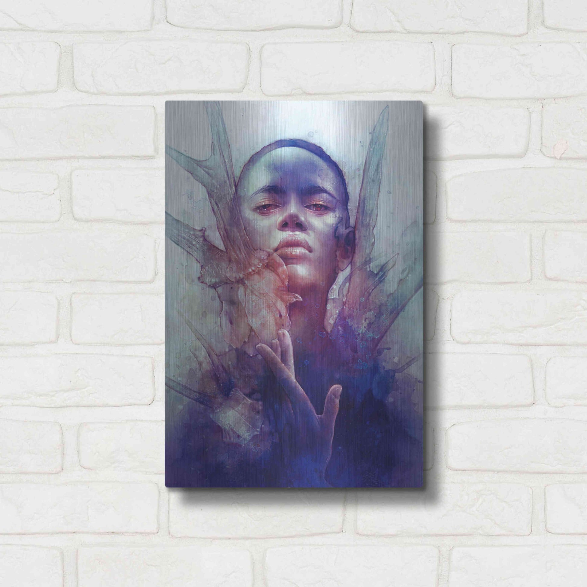 Luxe Metal Art 'Prey' by Anna Dittman, Metal Wall Art,12x16