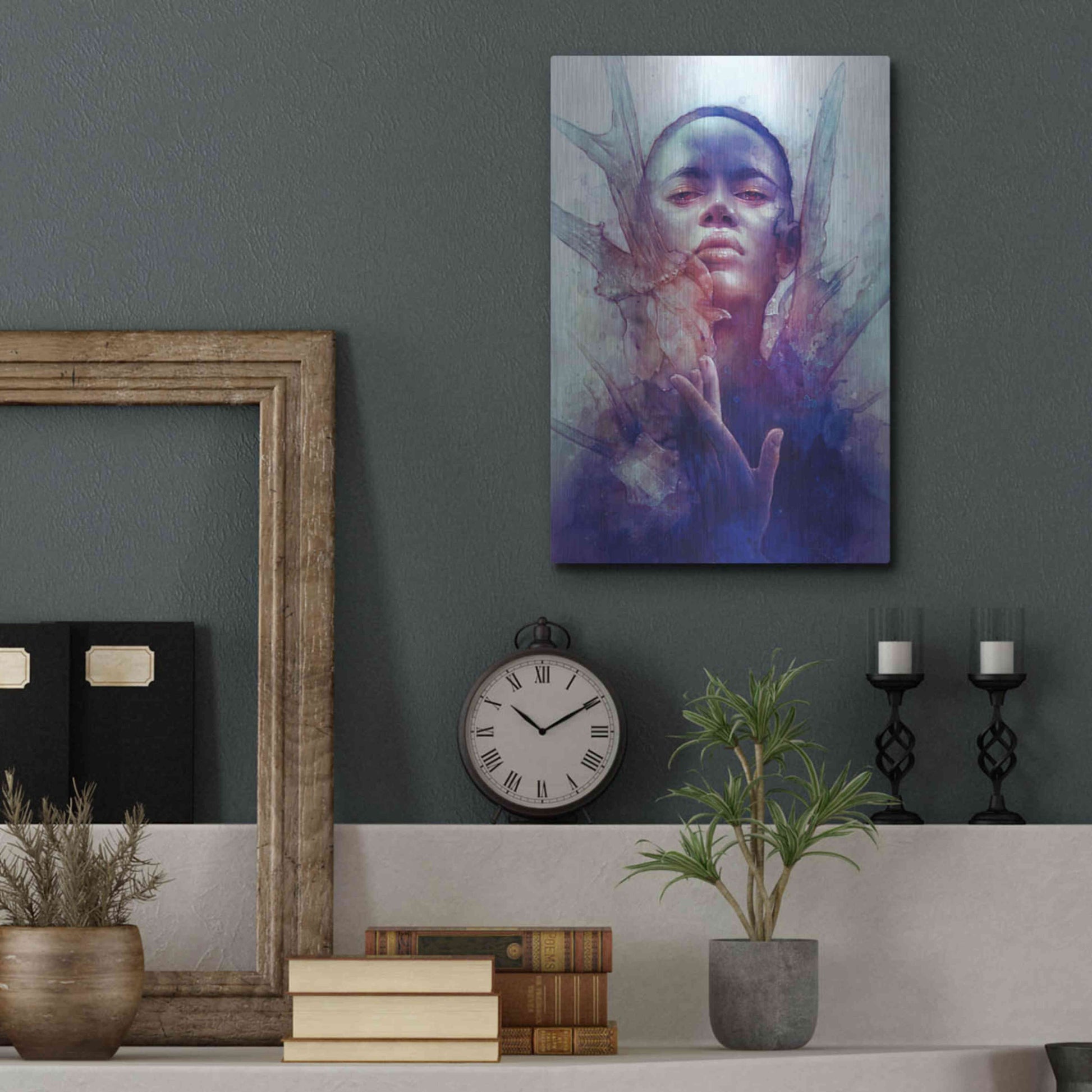 Luxe Metal Art 'Prey' by Anna Dittman, Metal Wall Art,12x16