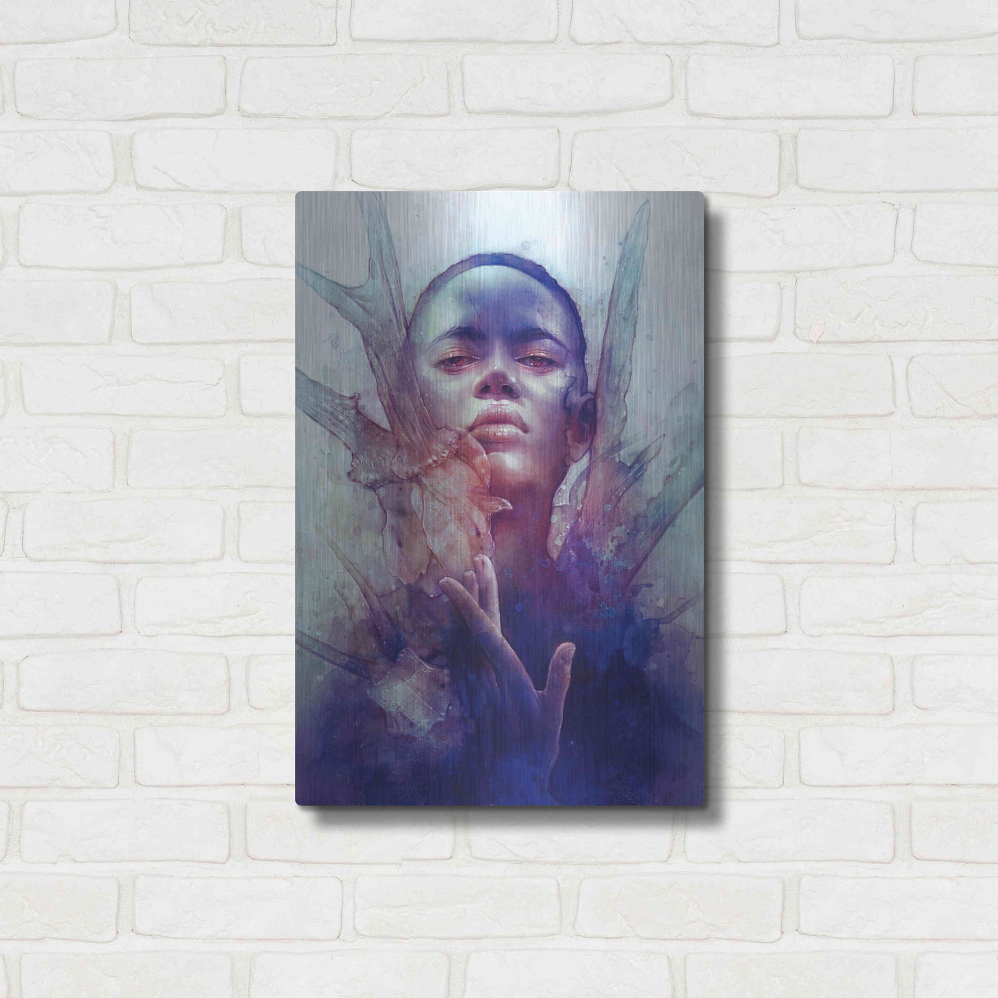 Luxe Metal Art 'Prey' by Anna Dittman, Metal Wall Art,16x24