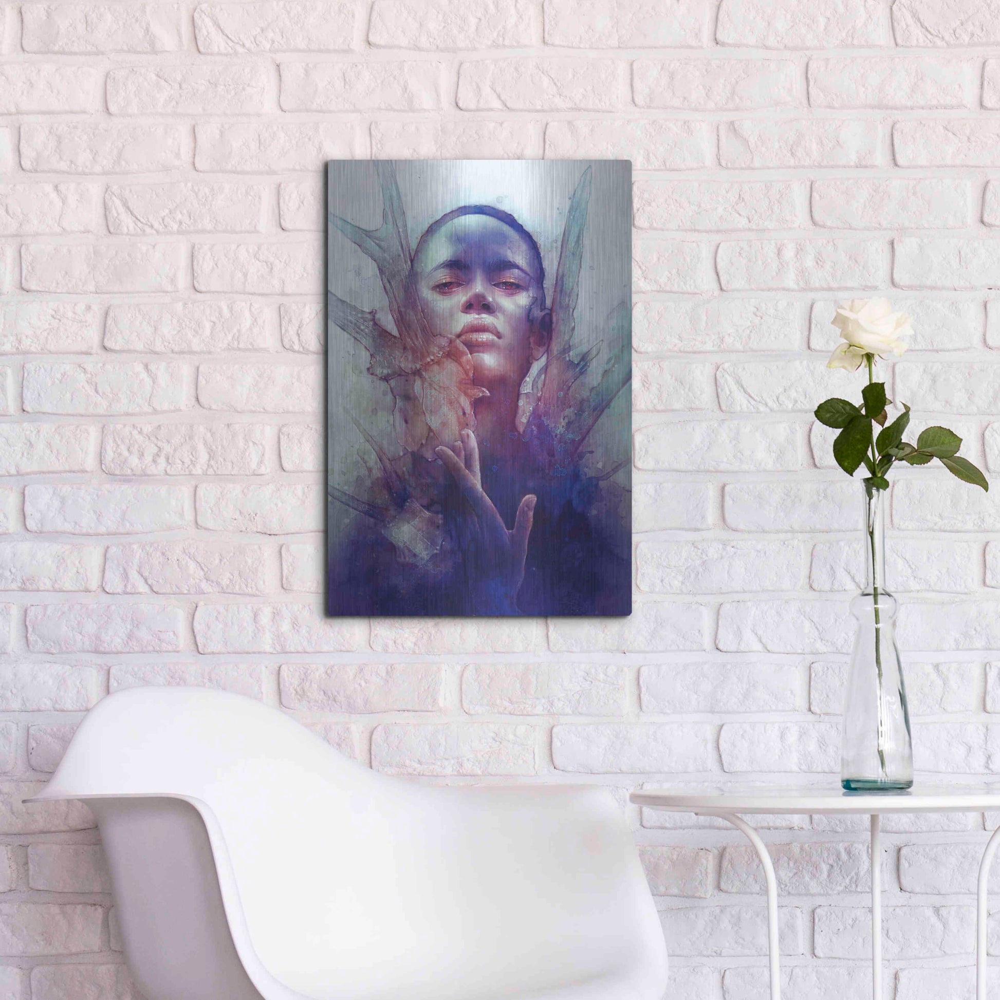 Luxe Metal Art 'Prey' by Anna Dittman, Metal Wall Art,16x24