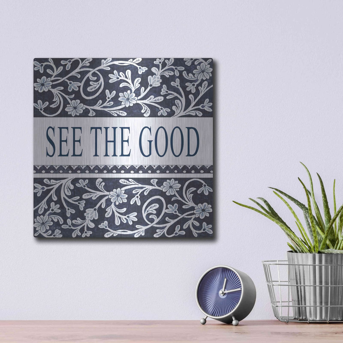 'See The Good' by Cindy Jacobs – Metal Wall Art, 12x12 room view