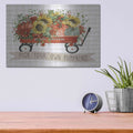 'Pick Your Own Pumpkins Wagon' by Cindy Jacobs – Metal Wall Art, 16x12 room view