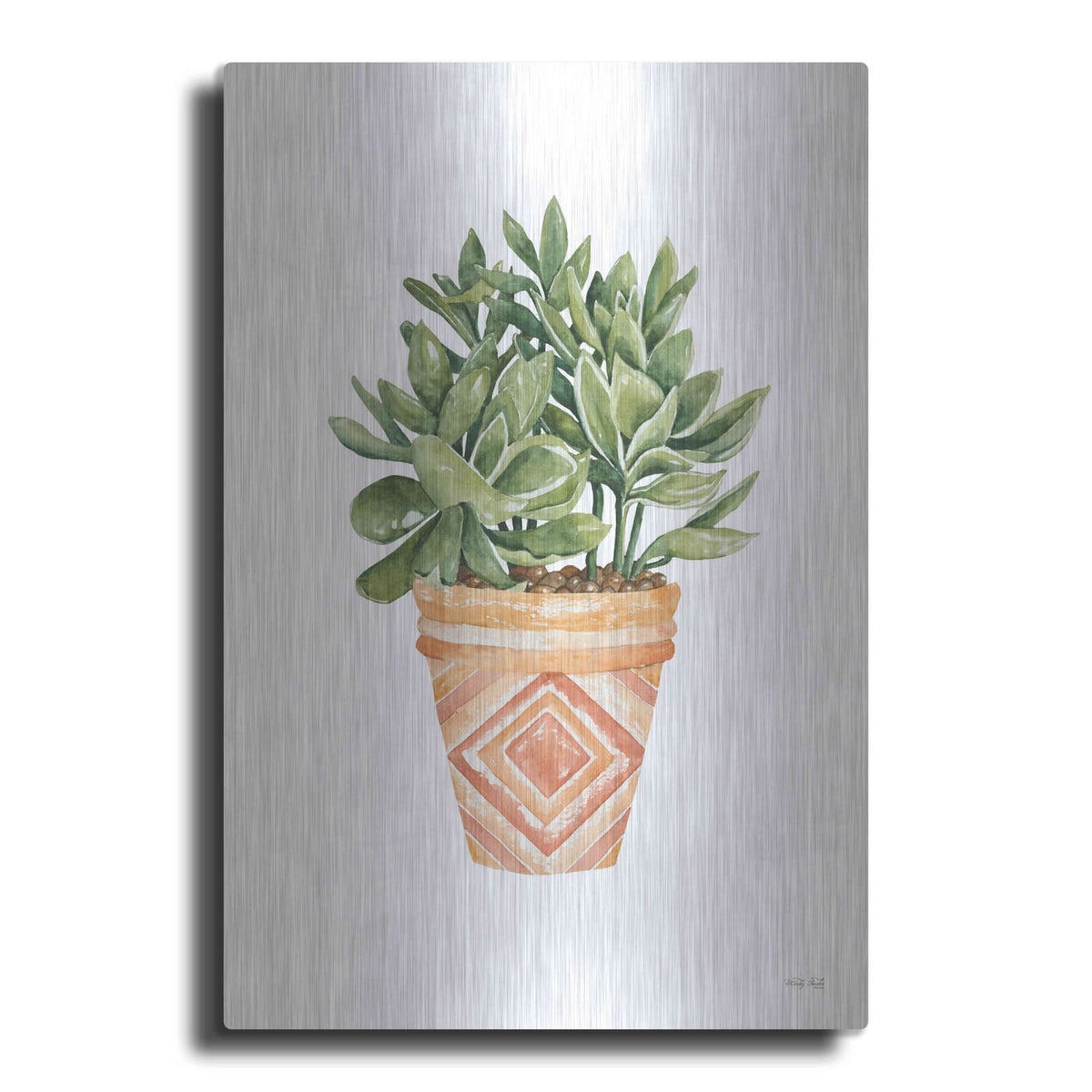 'Aztec Pot I' by Cindy Jacobs – Metal Wall Art