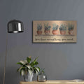 'Love What You Have' by Cindy Jacobs – Metal Wall Art, 24x12 room view