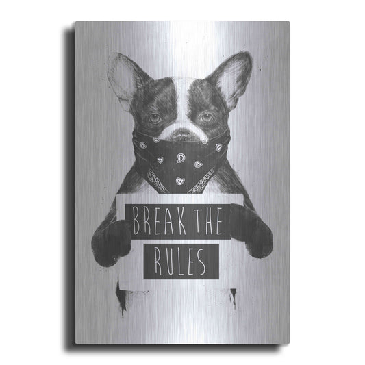 Luxe Metal Art 'Rebel Dog' by Balazs Solti, Metal Wall Art