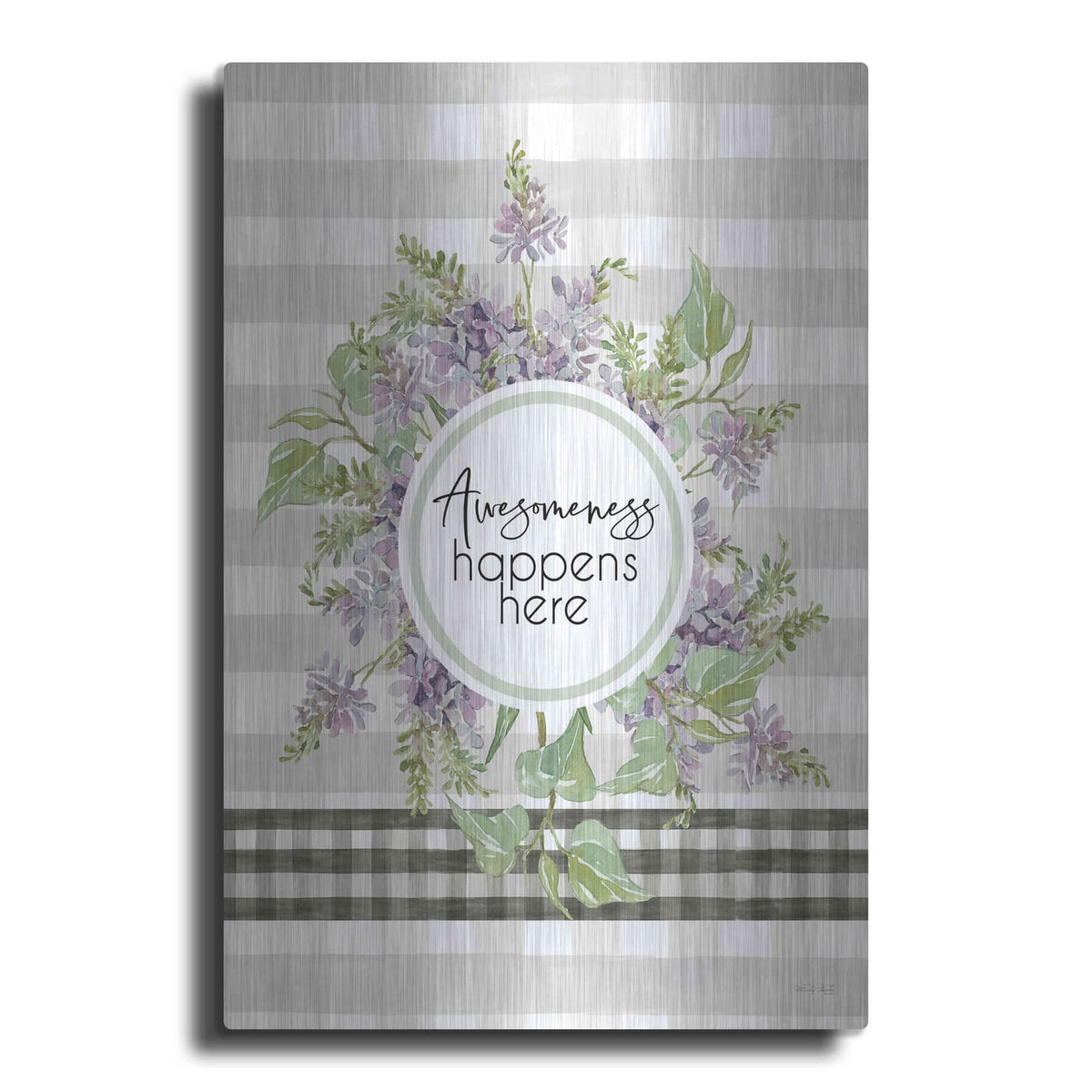 'Awesomeness Happens Here' by Cindy Jacobs – Metal Wall Art