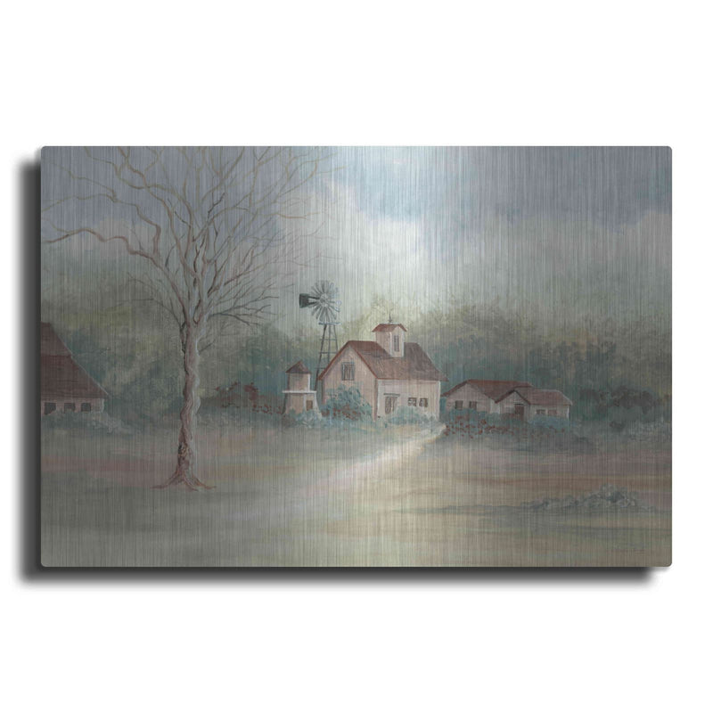 'Barns In The Distance' by Cindy Jacobs – Metal Wall Art