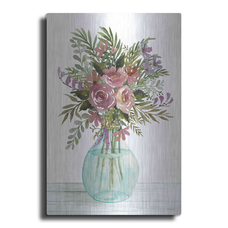 'Purple Blush Bouquet I' by Cindy Jacobs – Metal Wall Art