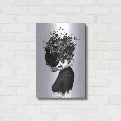 Luxe Metal Art 'Hybrid Girl' by Balazs Solti, Metal Wall Art,16x24