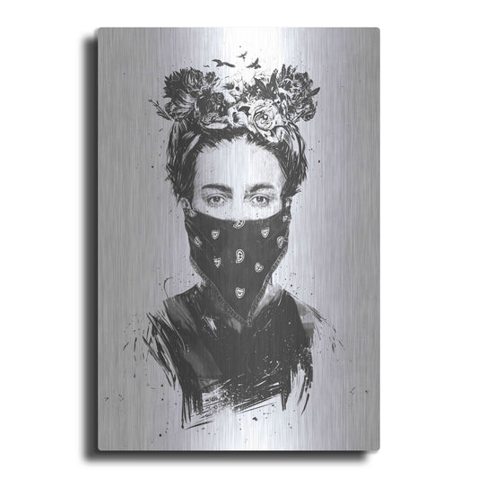 Luxe Metal Art 'Rebel Girl' by Balazs Solti, Metal Wall Art