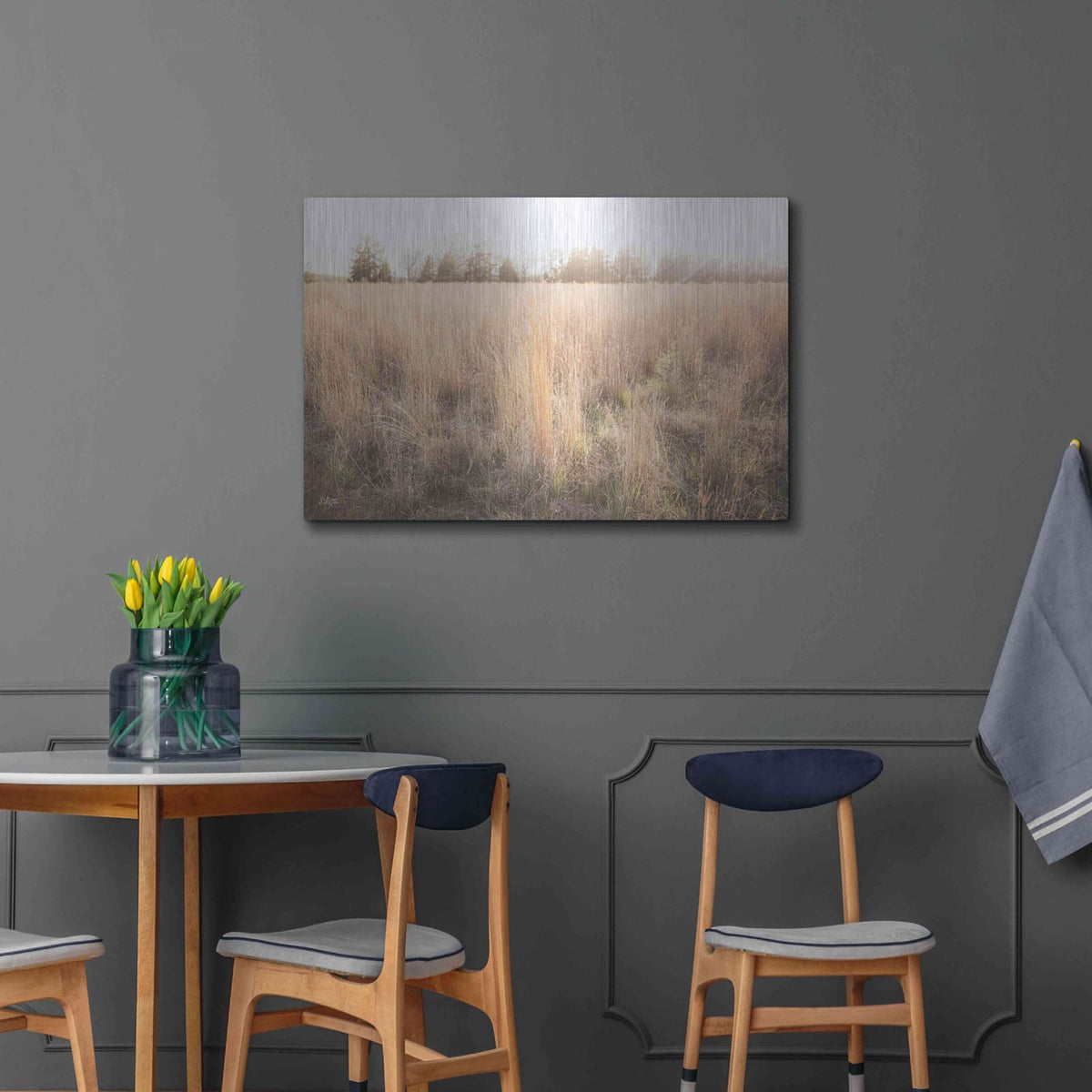 'Bright Sun Haze III' by Donnie Quillen – Metal Wall Art, 36x24 room view