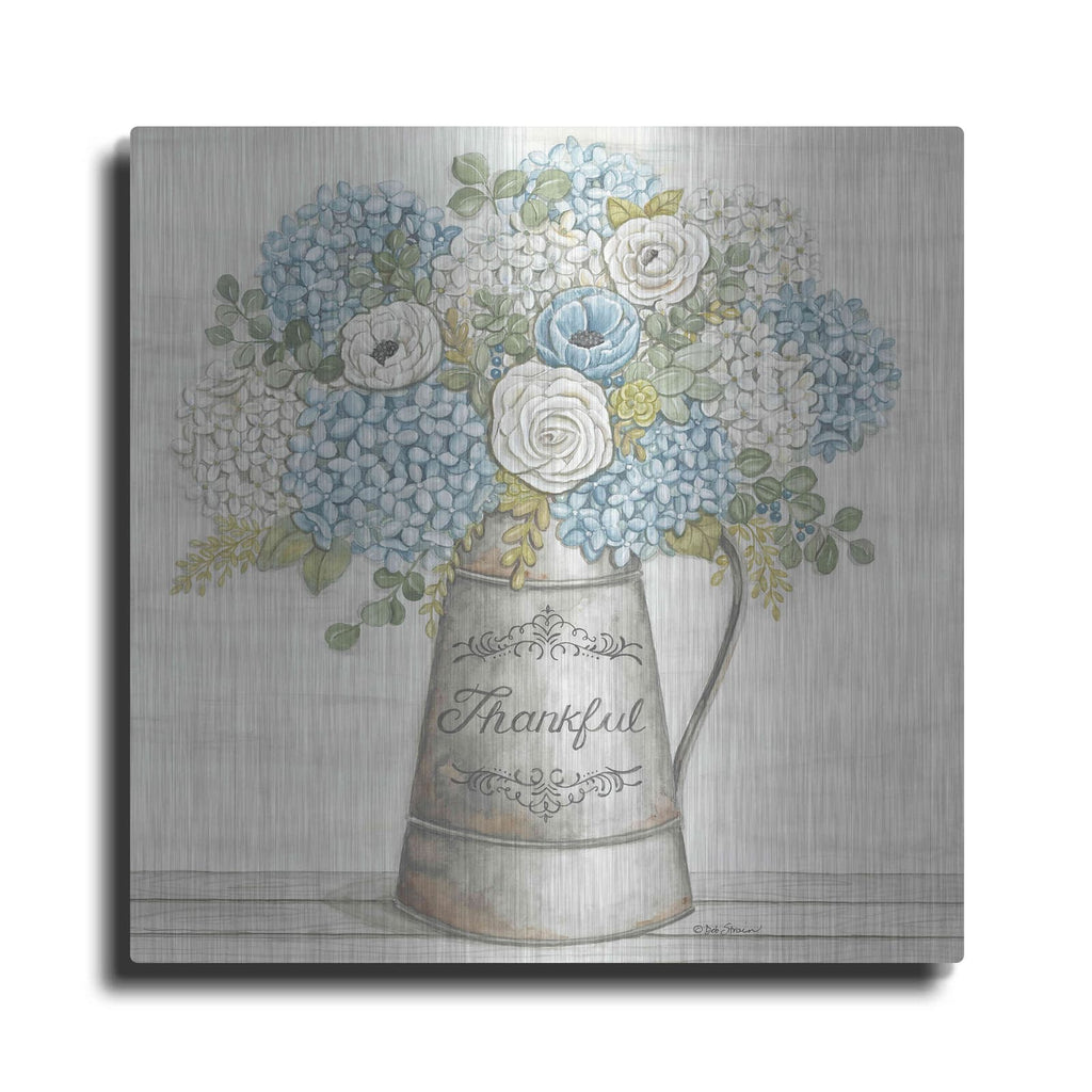 'Thankful' by Deb Strain – Metal Wall Art